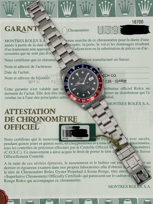 Rolex Gmt Master ref 16700 Pepsi