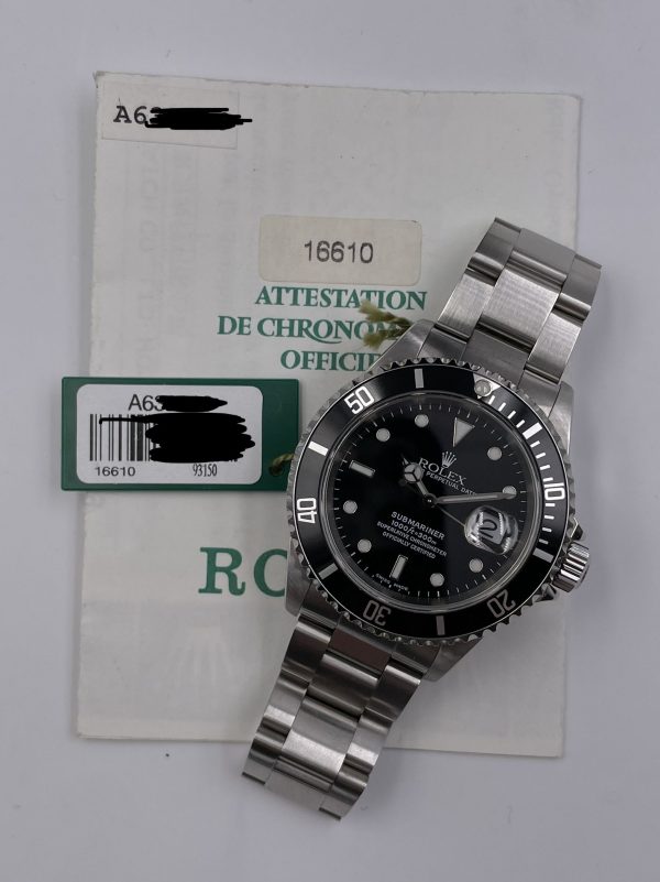 Rolex Submariner 16610 with Paper from 1999