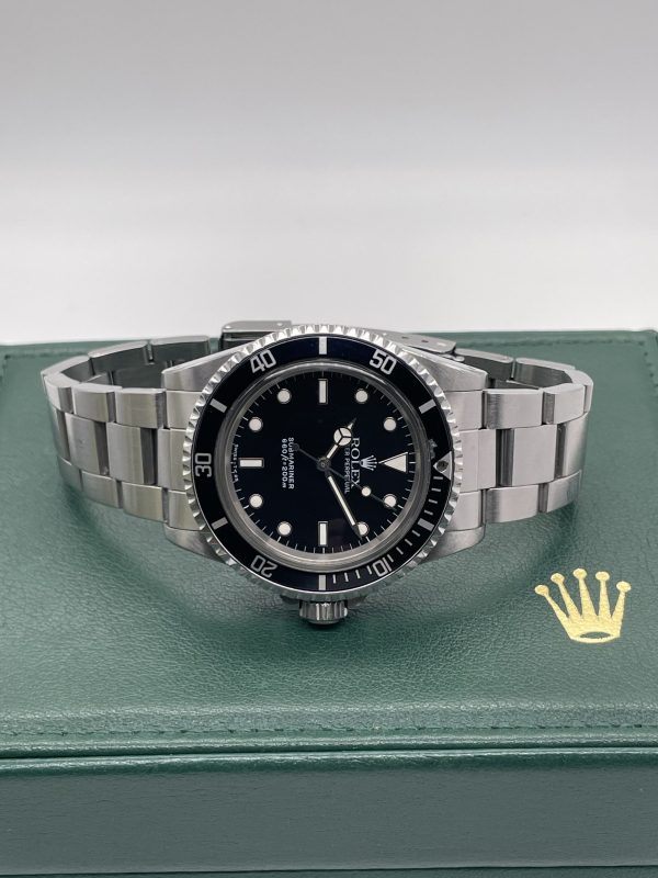 Rolex Submariner (No Date) 5513 Full set super spider craquele dial Never polished