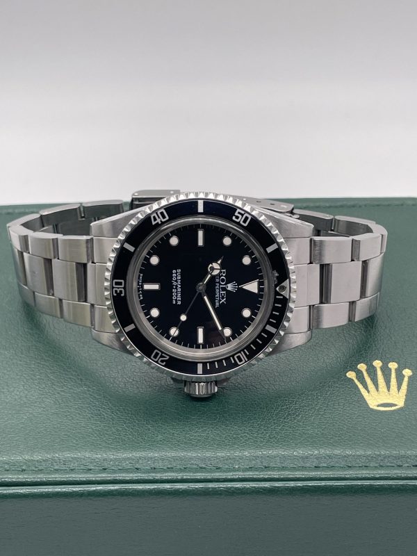 Rolex Submariner (No Date) 5513 Full set super spider craquele dial Never polished