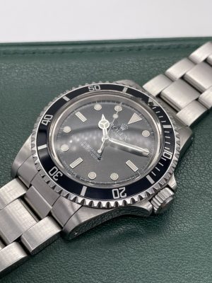 Rolex Submariner (No Date) 5513 Full set super spider craquele dial Never polished