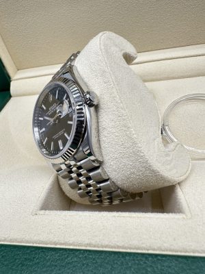 Rolex Datejust 36 126234 White Gold bezel Jubilee Black NEW