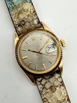 Rolex Datejust 1601 Gold from 1969 Rare Grey Dial