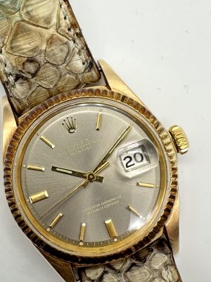 Rolex Datejust 1601 Gold from 1969 Rare Grey Dial