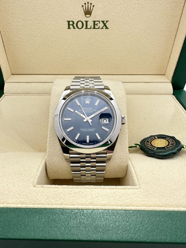 Rolex Datejust 126300 New 2022 41 mm Jubilee Blue Index