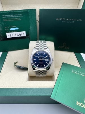 Rolex Datejust 126300 New 2022 41 mm Jubilee Blue Index