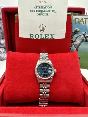 Datejust Lady 26 mm Full Set Like new Blue Dial