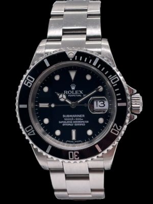 Submariner No Holes 16610 Full Set Never Polished