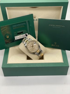 Rolex Datejust 36 Champagne Motif New 2023