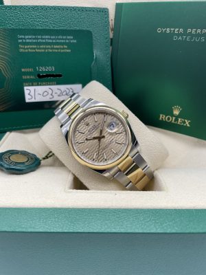 Rolex Datejust 36 Champagne Motif New 2023