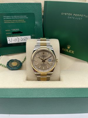 Rolex Datejust 36 Champagne Motif New 2023