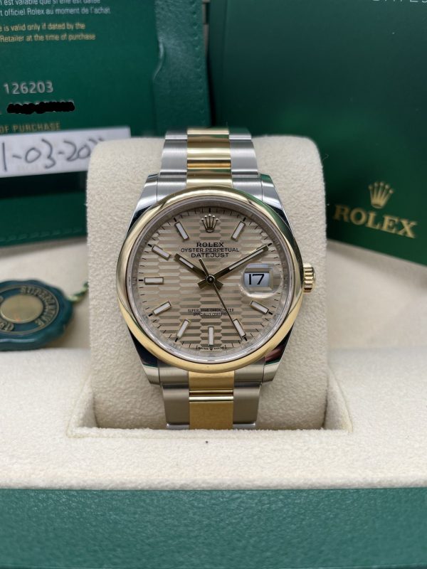 Rolex Datejust 36 Champagne Motif New 2023