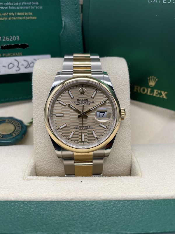 Rolex Datejust 36 Champagne Motif New 2023