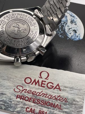 Omega Speedmaster Moonwatch Tritium Dial Nice Patina Original Paper