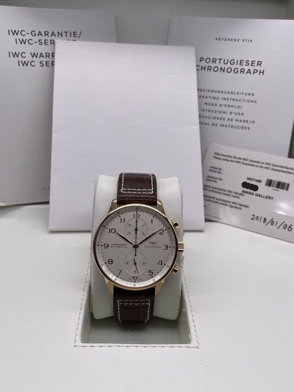 IWC Chronograph Portuguese Rose Gold 2018 Full Set