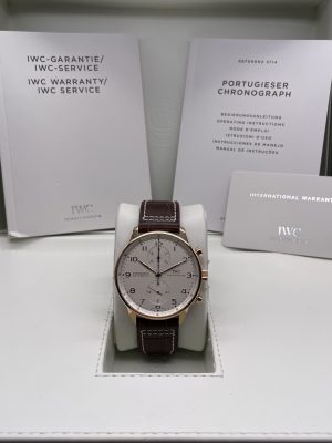 IWC Chronograph Portuguese Rose Gold 2018 Full Set