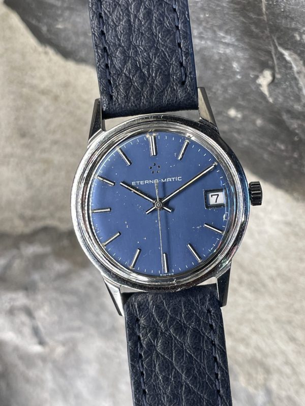 Eterna Matic From 1960 Blue Dial