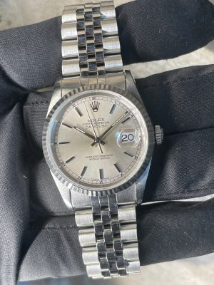 Rolex Datejust 16234 Silver Like New With Paper From 1996