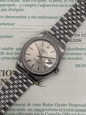 Rolex Datejust 16234 Silver Like New With Paper From 1996