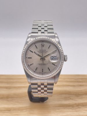 Rolex Datejust 16234 Silver Like New With Paper From 1996