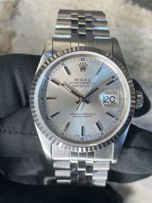 Rolex Datejust 16234 Silver Like New With Paper From 1996