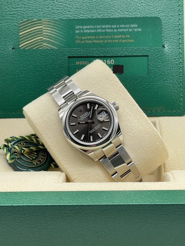 Rolex Datejust 28mm Nos New 2021 Dark Grey Rhodium Full Set