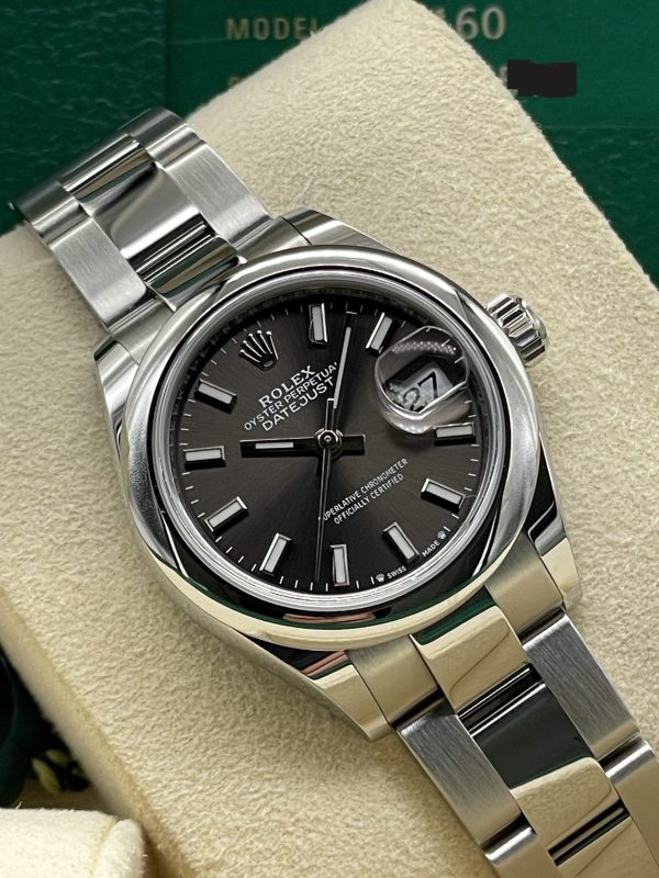 Rolex Datejust 28mm Nos New 2021 Dark Grey Rhodium Full Set