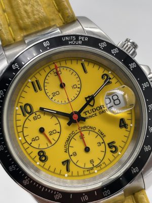 Tudor Prince Date Very Rare Yellow Dial By Rolex 40 mm From 97 Years