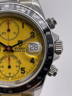 Tudor Prince Date Very Rare Yellow Dial By Rolex 40 mm From 97 Years