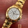 Zenith El Primero Chronograph from '80 years Full Gold Full Set Never Polished!