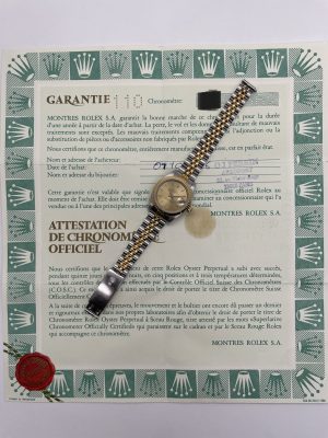 Rolex Datejust Lady 26 mm 69173 Paper