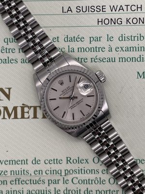 Rolex Lady-Datejust 26mm Silver Dial With Paper