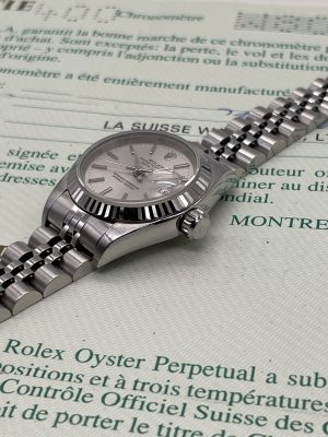 Rolex Lady-Datejust 26mm Silver Dial With Paper