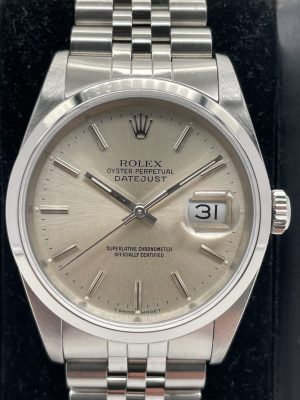 Rolex Datejust 16200 Silver Dial Jubilee just service 36mm