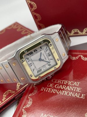 Cartier Santos Full Set Oro/Acciaio