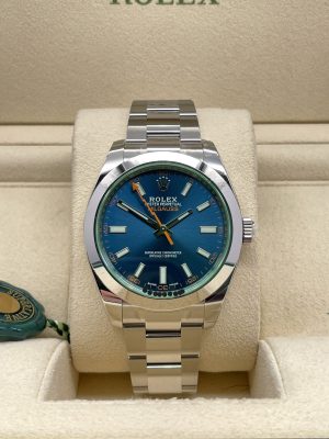 Rolex Milgauss Dial Blue Full Set Full Stickers