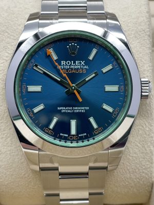 Rolex Milgauss Dial Blue Full Set Full Stickers