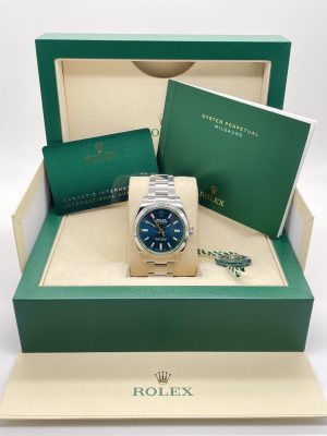 Rolex Milgauss Dial Blue Full Set Full Stickers