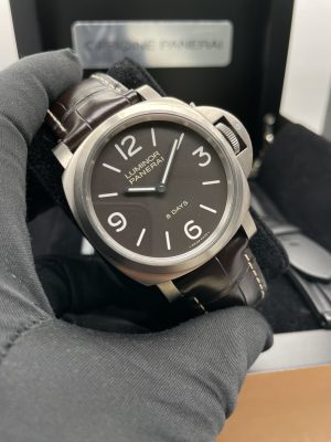 Panerai Luminor Base 8 Days Titanium Brown Dial 44MM Manual Wind Rubber PAM00562