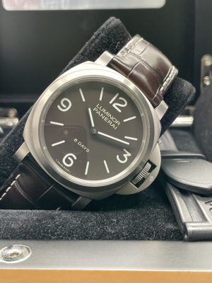 Panerai Luminor Base 8 Days Titanium Brown Dial 44MM Manual Wind Rubber PAM00562