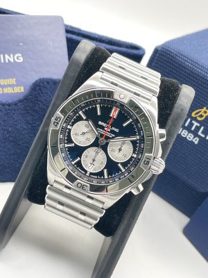 Breitling Chronomat 42mm blue Dial Full Set