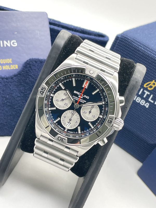 Breitling Chronomat 42mm blue Dial Full Set