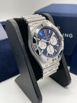 Breitling Chronomat 42mm blue Dial Full Set