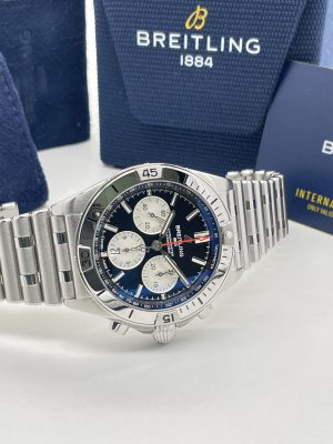 Breitling Chronomat 42mm blue Dial Full Set