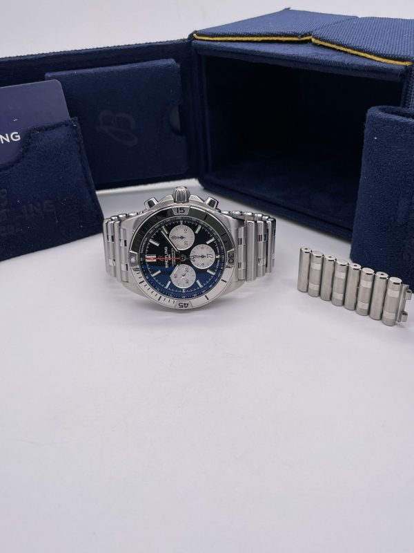 Breitling Chronomat 42mm blue Dial Full Set