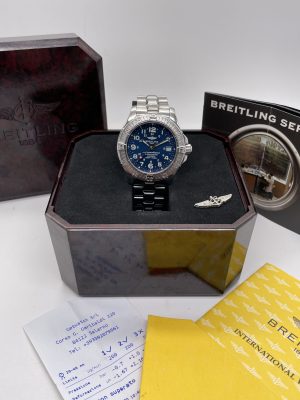 Breitling Superocean 42 blue Dial Full Set Never Polished