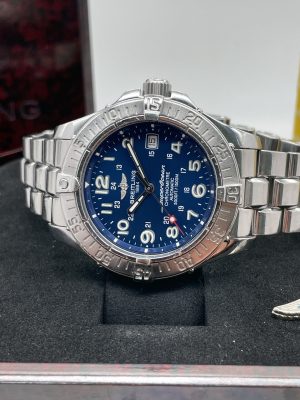 Breitling Superocean 42 blue Dial Full Set Never Polished