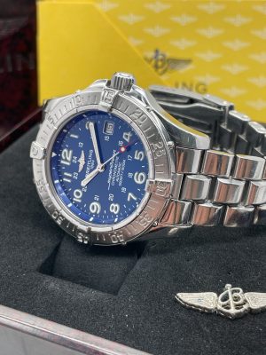 Breitling Superocean 42 blue Dial Full Set Never Polished