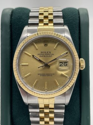 Rolex Datejust 36mm Dial Gold ref 16013