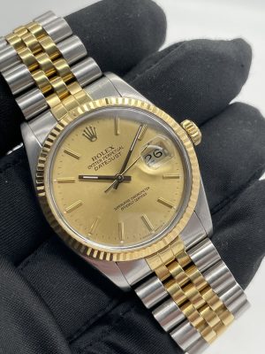 Rolex Datejust 36mm Dial Gold ref 16013